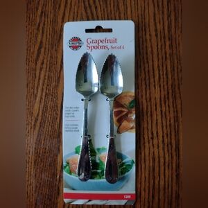 Norpro Set of 4 Stainless Steel Grapefruit Spoons
